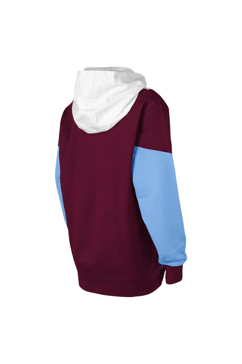 Youth Ash/Burgundy Colorado Rapids Champion League Fleece Pullover Hoodie, Alternate, color, Ash