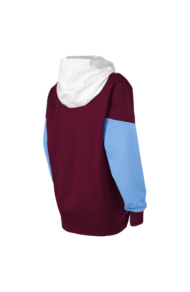 Outerstuff Youth Ash/Burgundy Colorado Rapids Champion League Fleece Pullover Hoodie, Alternate, color,