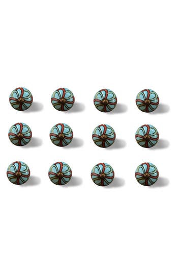 Kinetic 12-pack Knobs In Teal