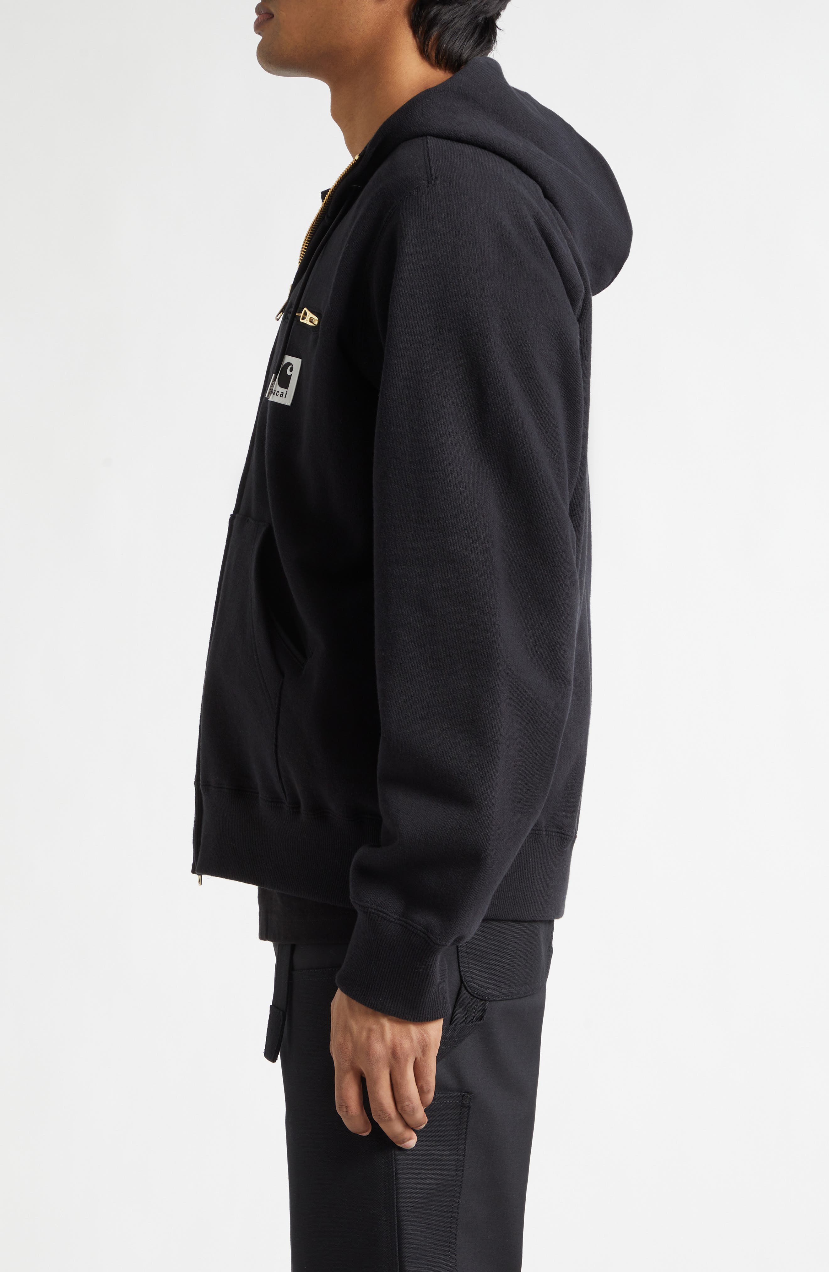 Carhartt WIP Cotton Jersey Full Zip Hoodie (Men) | Nordstrom