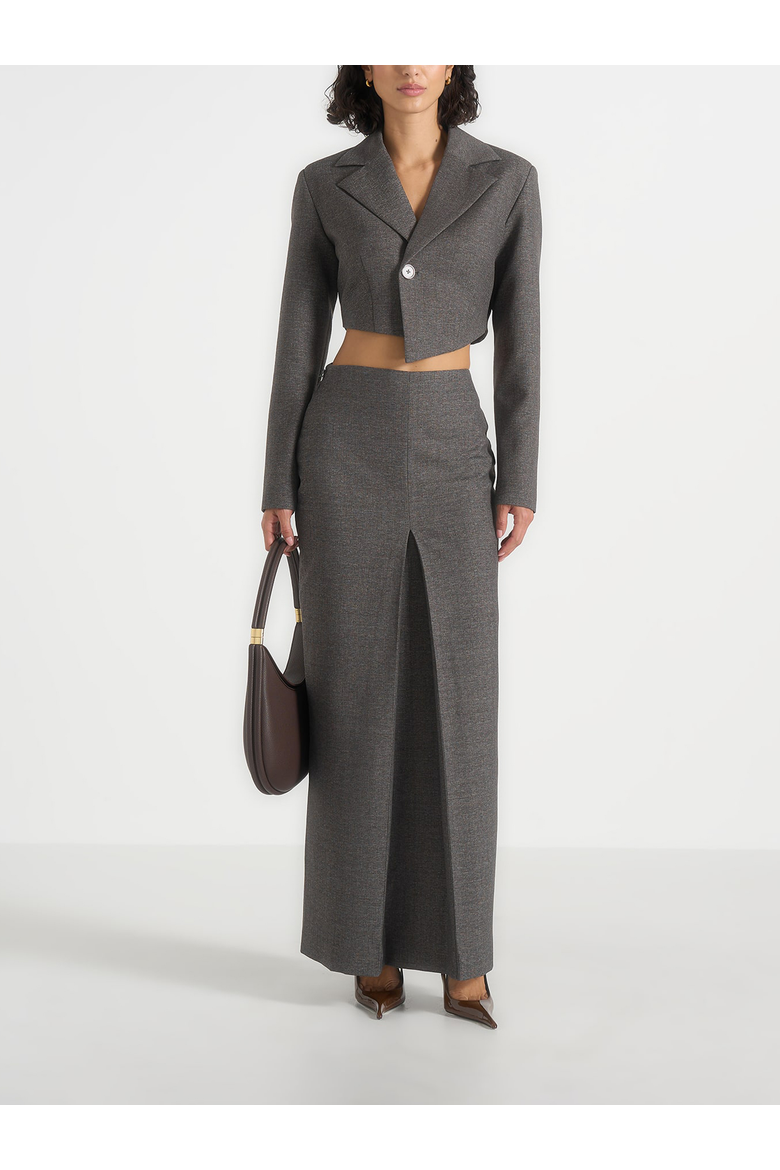 Regine Maxi Skirt, Main, color, Marl Grey