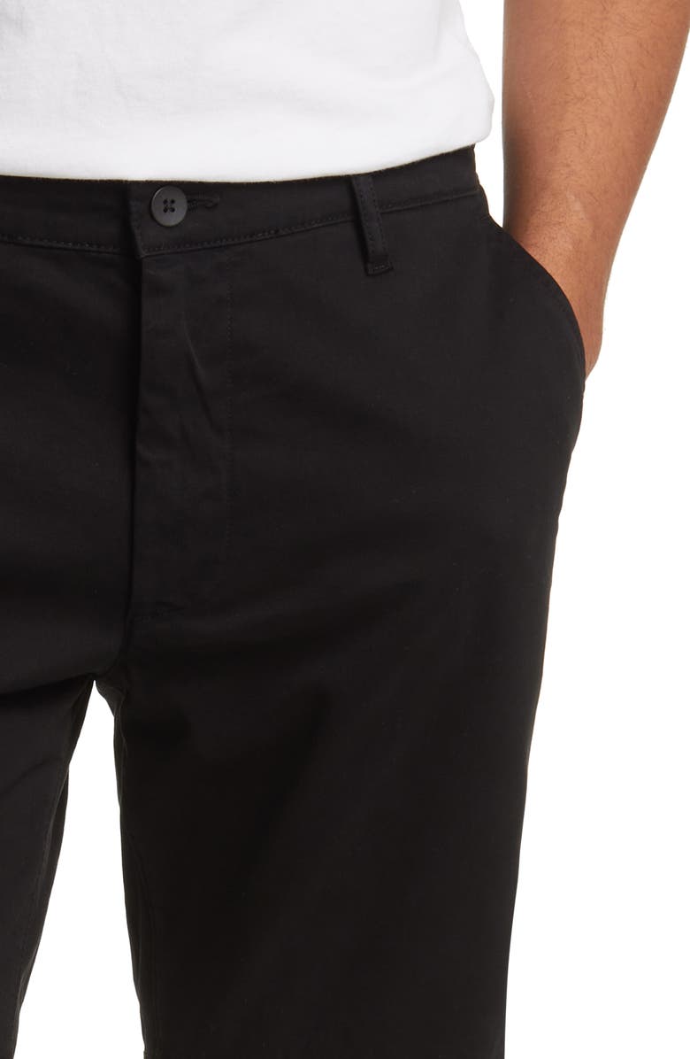AG Wanderer 8.5-Inch Stretch Cotton Chino Shorts, Alternate, color, Pure Black