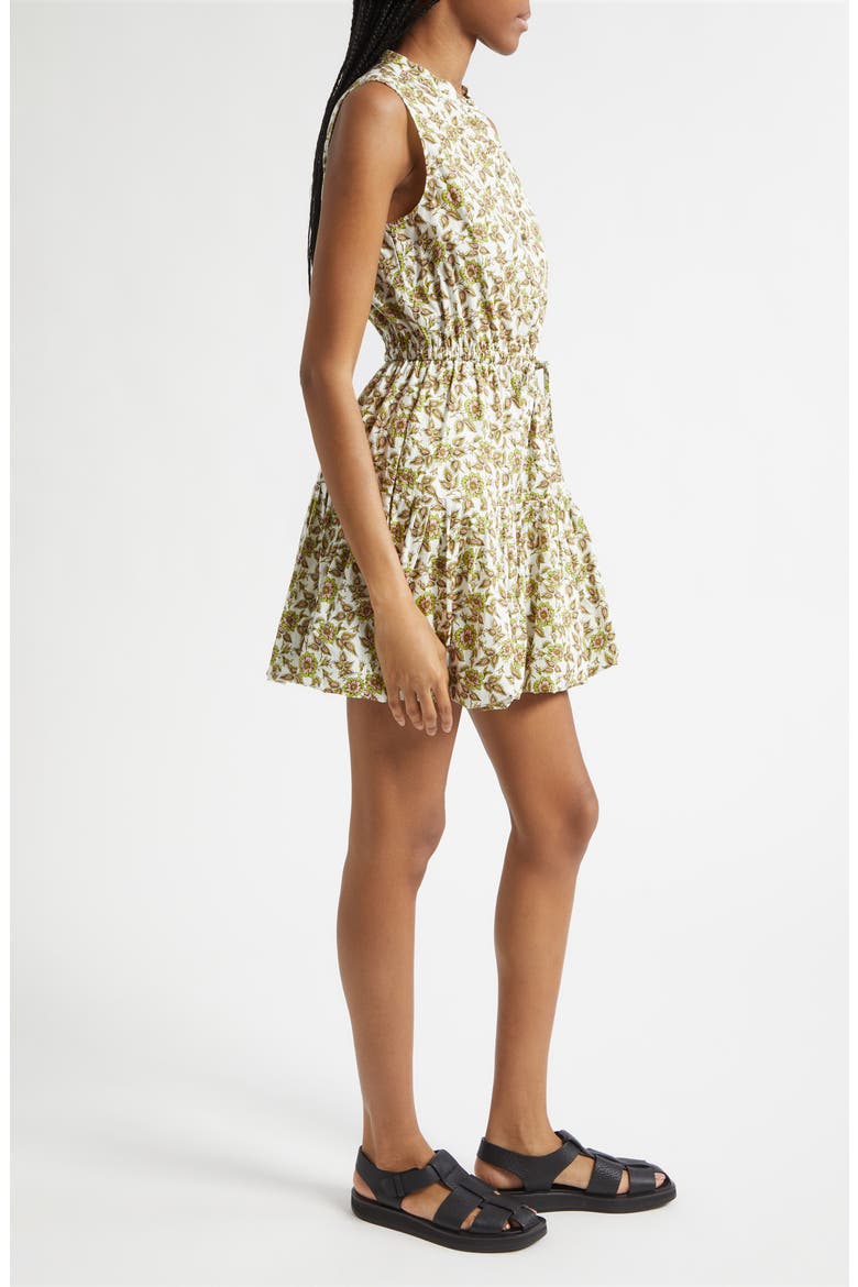 Briar Print Sleeveless Minidress, Alternate, color, GREEN/ PINK FLORAL