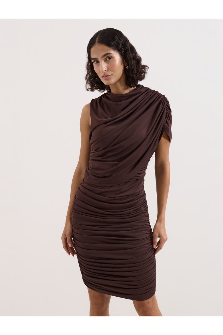 Aimee Jersey Dress, Main, color, Brown