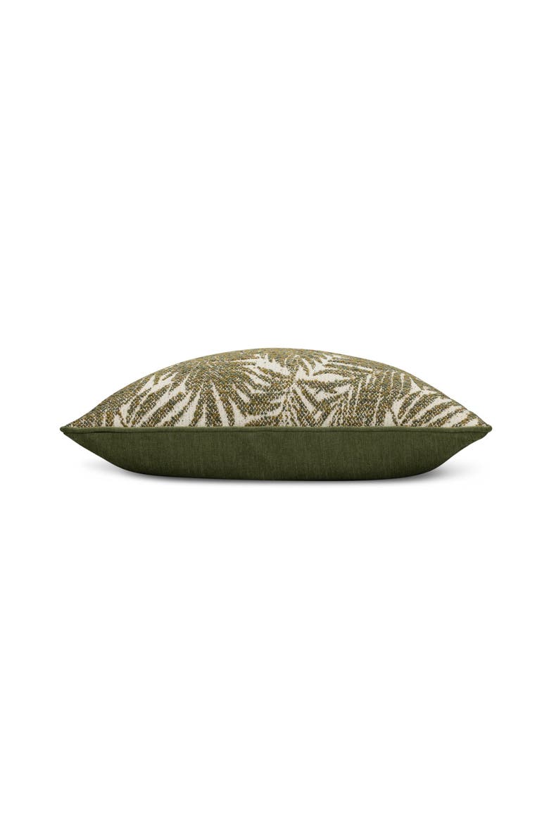 Canopy Dimensional Boucle Indoor & Outdoor Woven Accent Pillow & Insert, Alternate, color, Fern