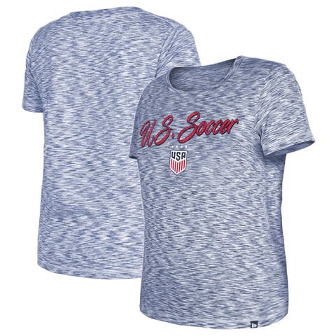 Women's 5th & Ocean by New Era Navy USWNT Active Space Dye Jersey T-Shirt