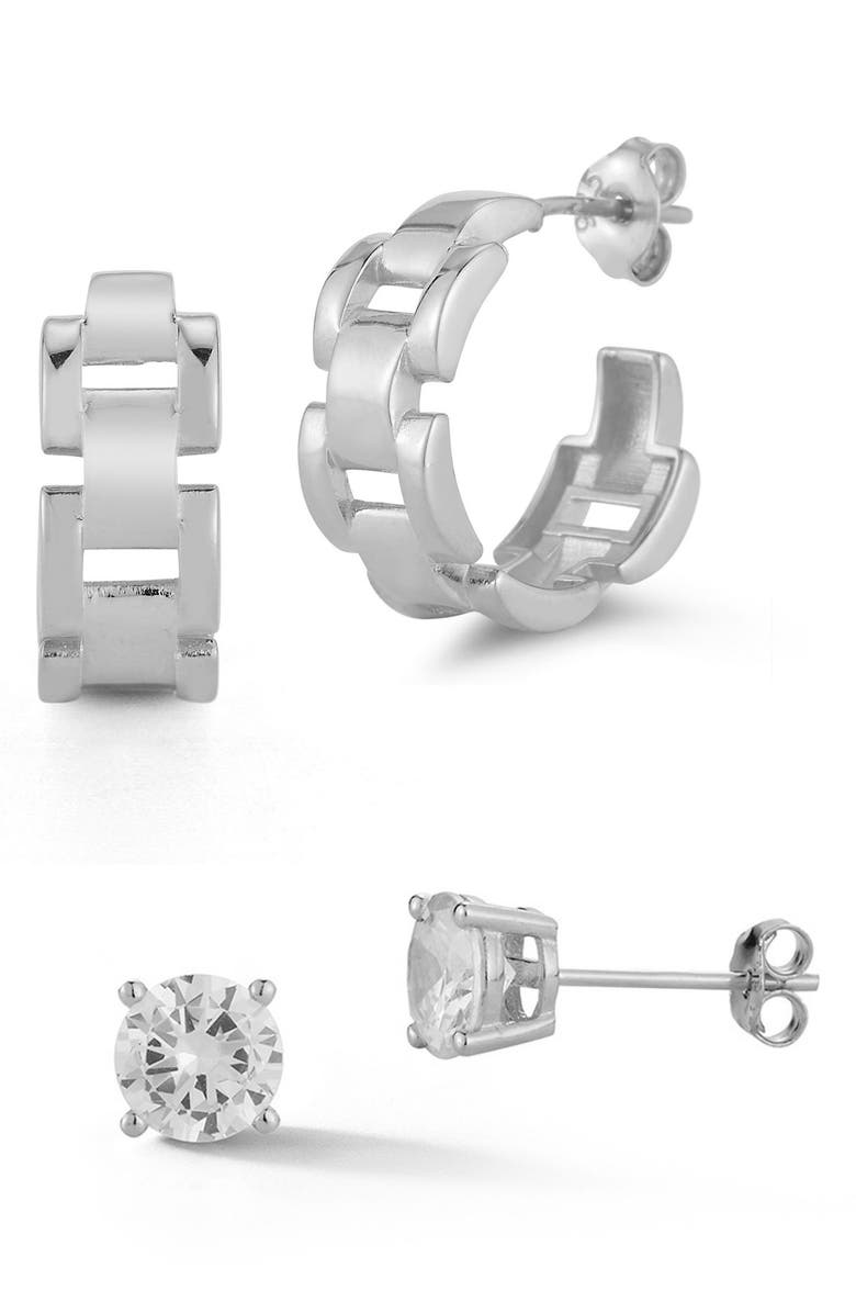 GLAZE JEWELRY CZ Earrings Set, Main, color, 