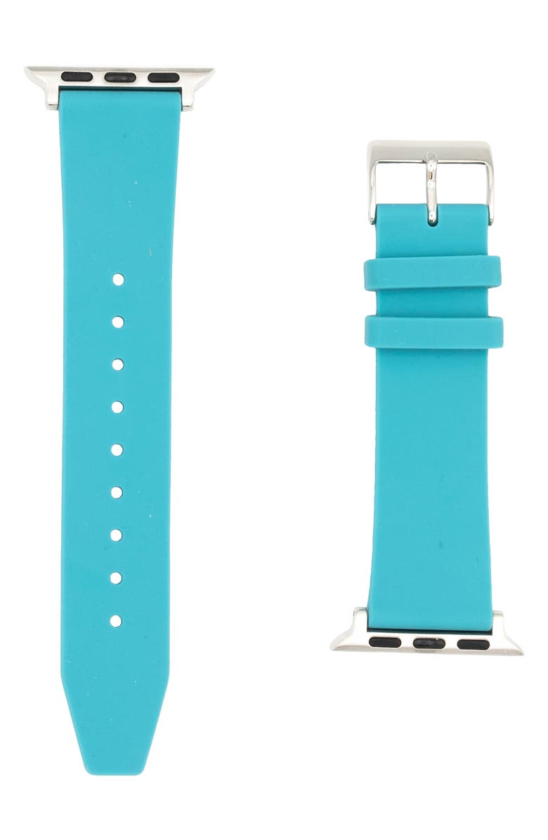 Rebecca Minkoff 20mm Silicone Watch Strap, Main, color, 
