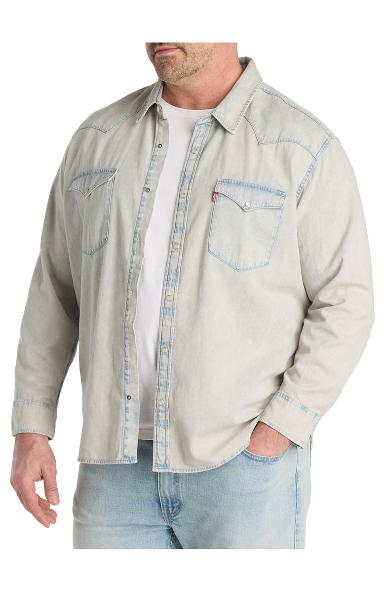 Levi's Big & Tall  Classic Western Shirt, Alternate, color, Early Rise Lightwash