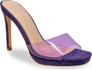 CHASE AND CHLOE Square Toe Stiletto Sandal