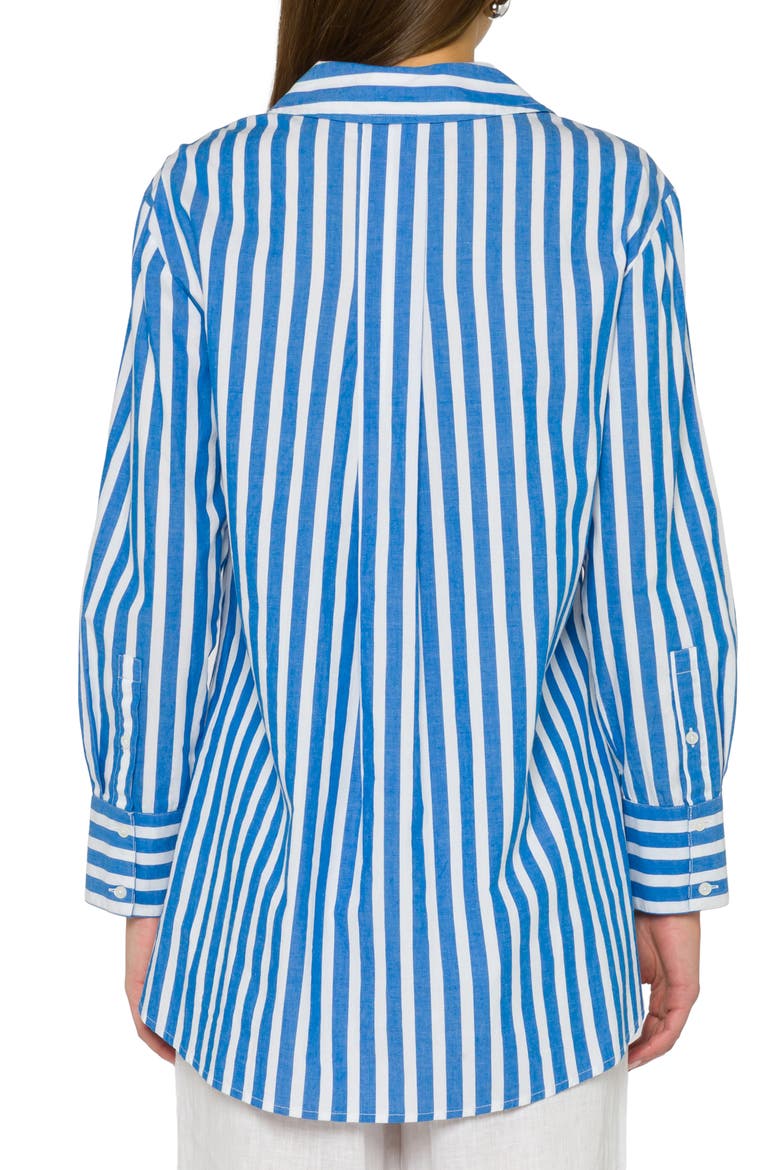 Westerly Long Sleeve Oversize Shirt, Alternate, color, BLUE STRIPE