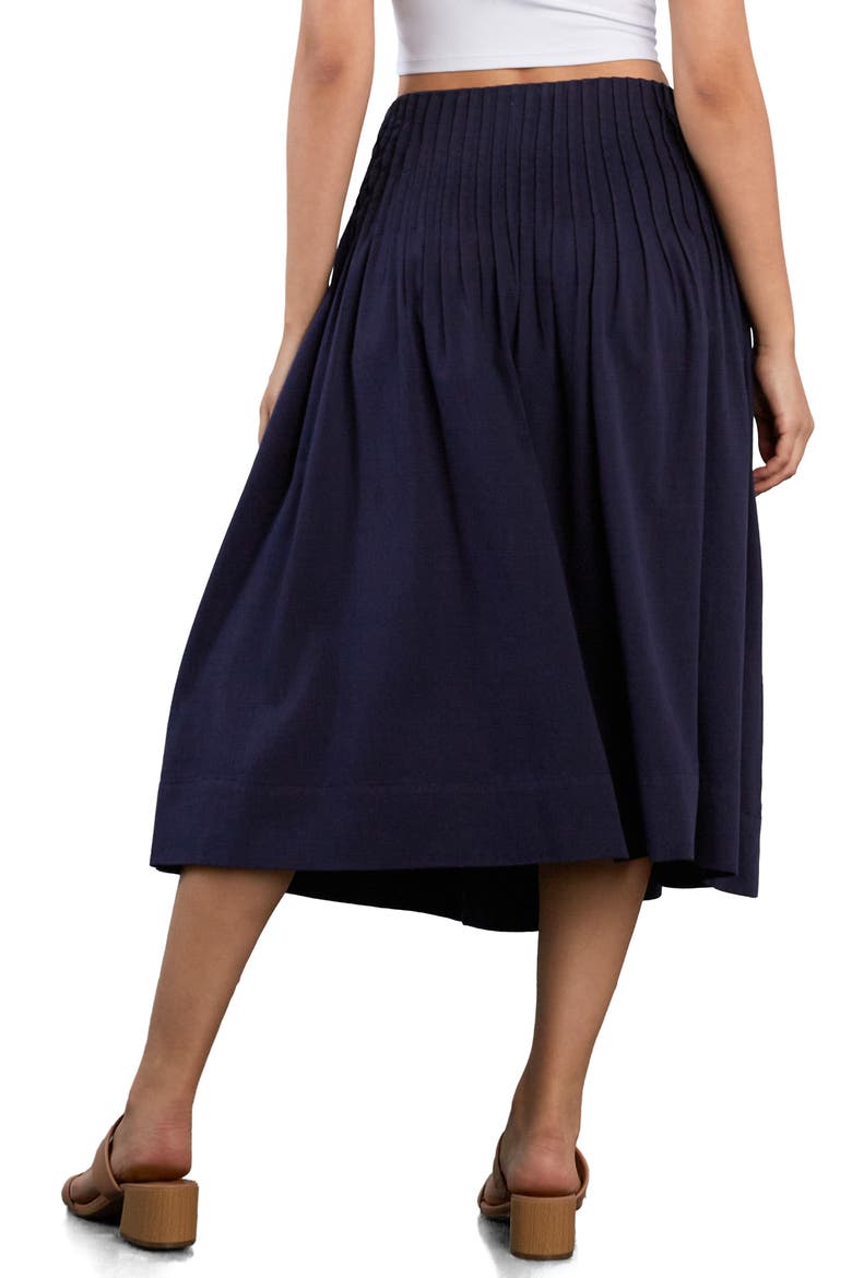 Pintuck Midi Skirt, Alternate, color, ECLIPSE