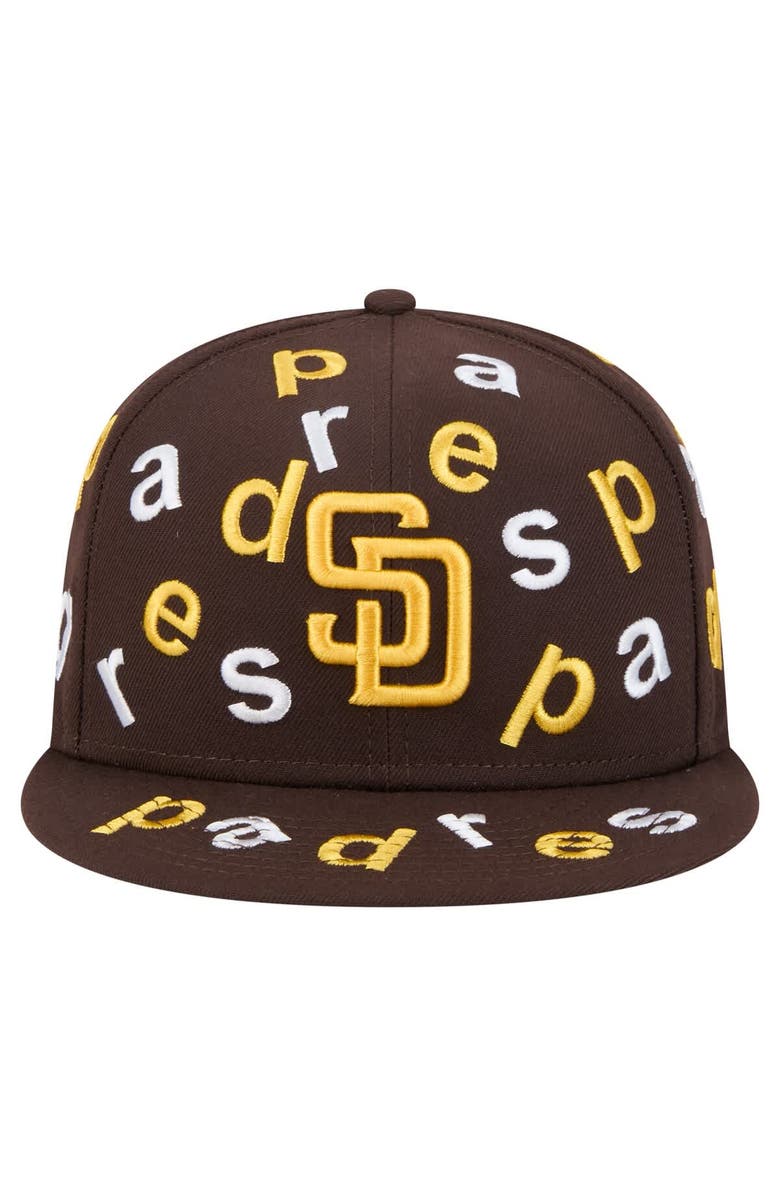 New Era Men's New Era Brown San Diego Padres Team Confetti 59FIFTY Fitted Hat, Alternate, color, Brown