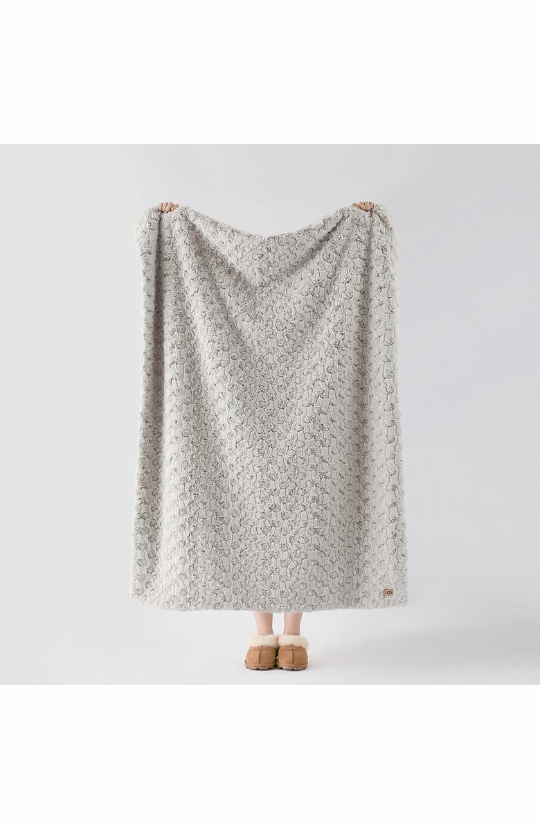 UGG<sup>®</sup> Amanda Faux Fur Throw Blanket, Alternate, color,