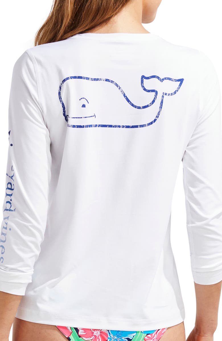 vineyard vines Vintage Whale Rashguard, Alternate, color, 