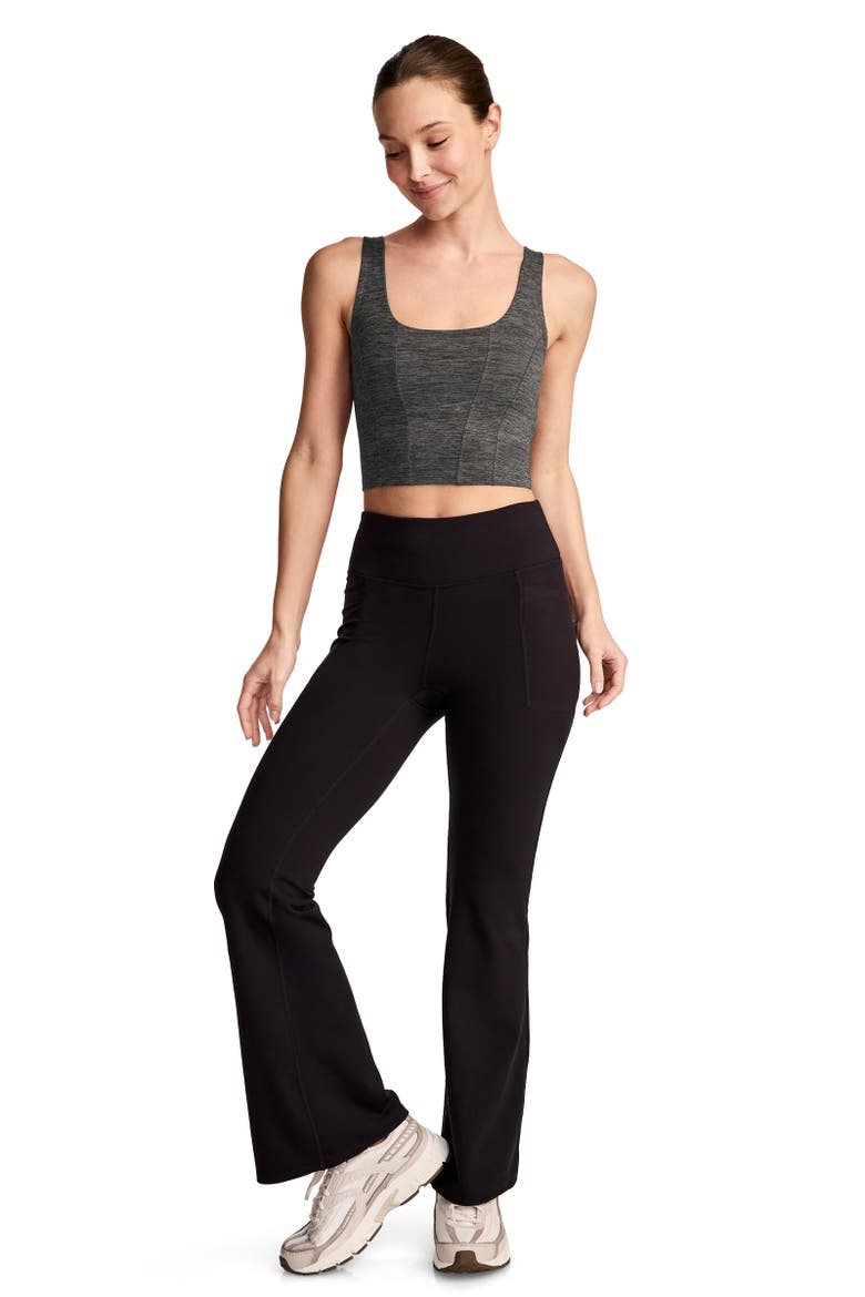Women's Longline Low Impact Sports Bra, Alternate, color, Black Heather