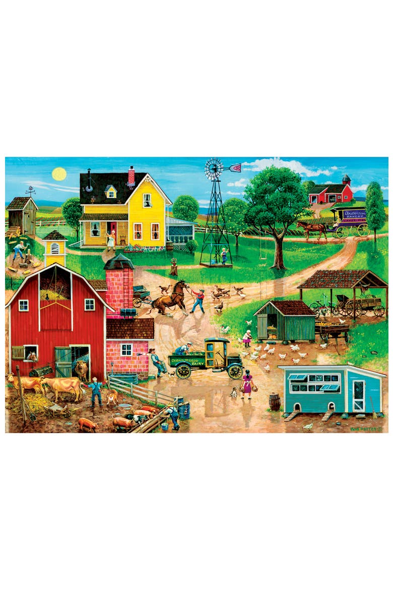After the Chores 500 Piece Jigsaw Puzzle, Alternate, color, Multicolor