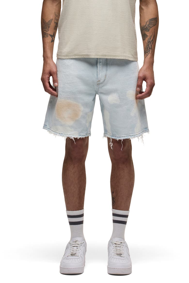 Clint Relaxed Denim Shorts, Main, color, BLEACHED CLOUD