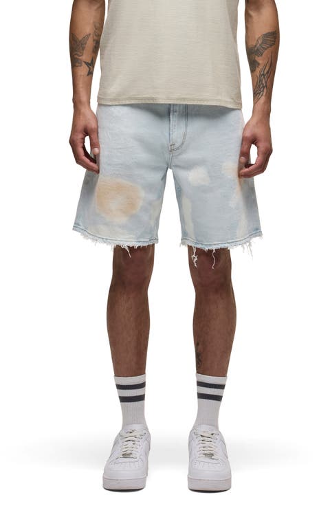 Clint Relaxed Denim Shorts (Bleached Cloud)