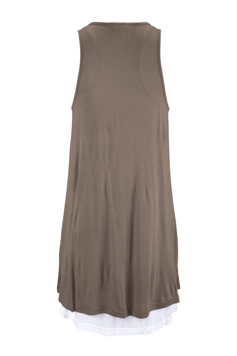 Layered Look Dress, Alternate, color, Khaki