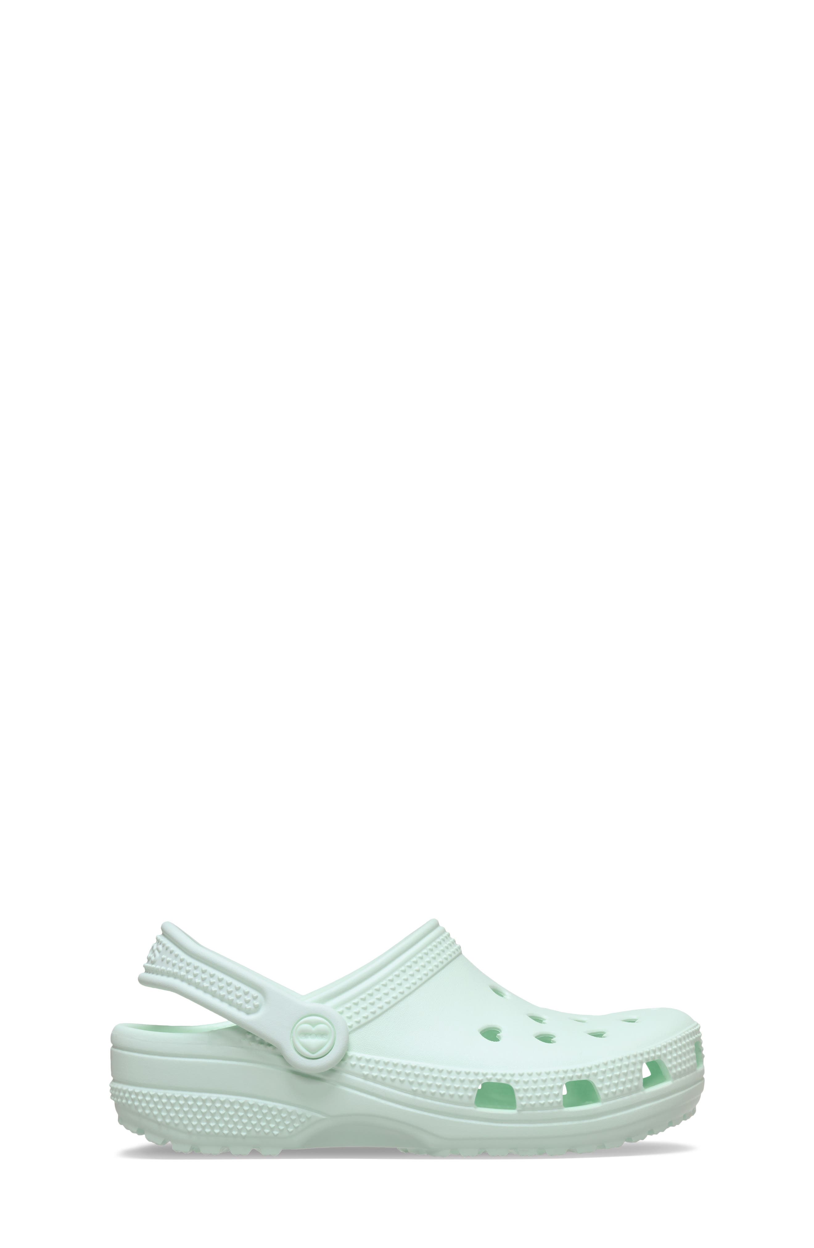 Kids' Classic Hearts Cutout Clog, Alternate, color, RETRO ICE