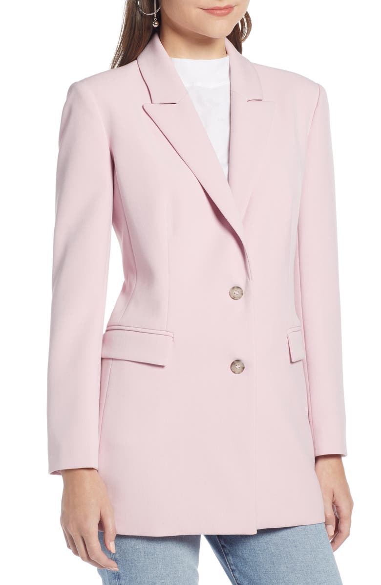 Something Navy Slouchy Narrow Lapel Blazer, Alternate, color,