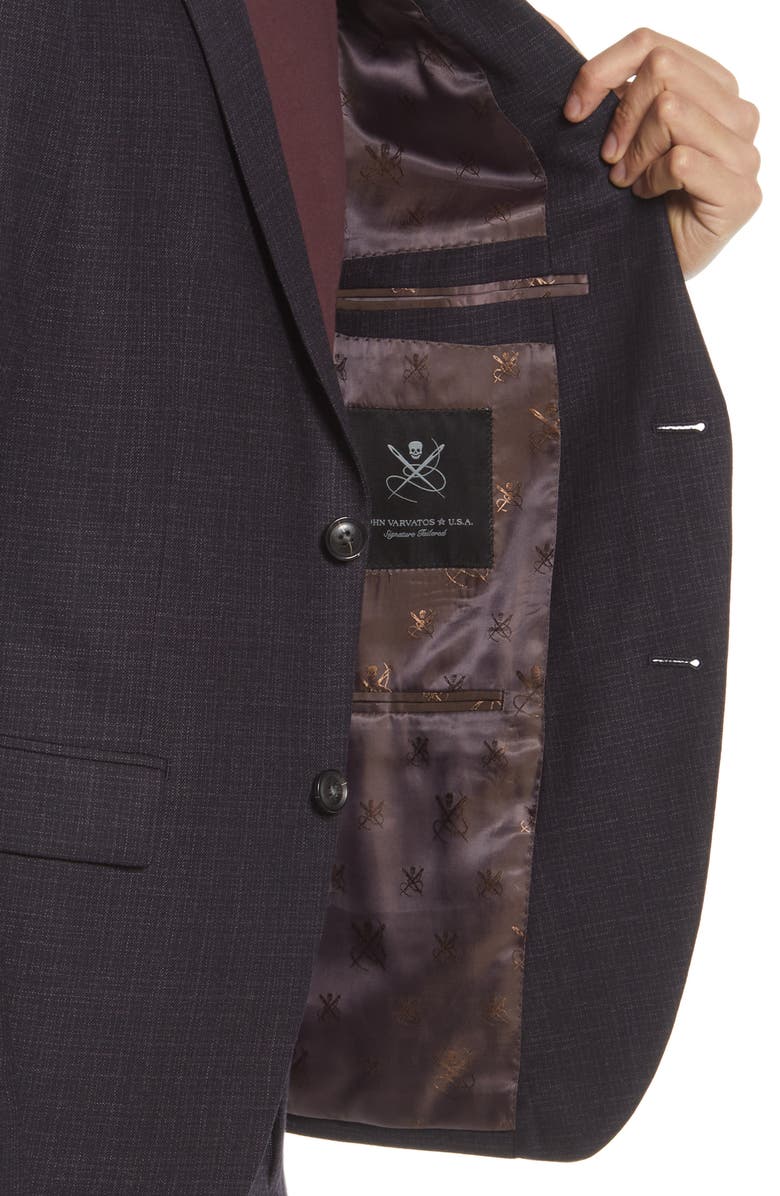 John Varvatos Star USA Mélange Wool Suit, Alternate, color, 