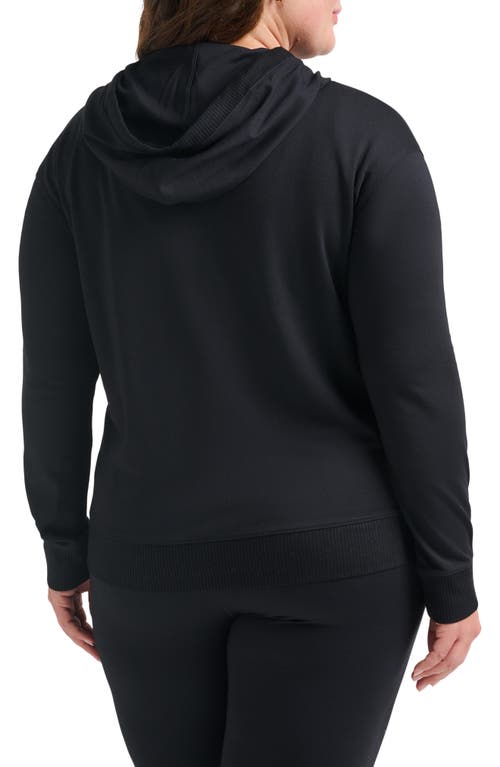 Travismathew Friday Ponte Half Zip Hoodie In Black