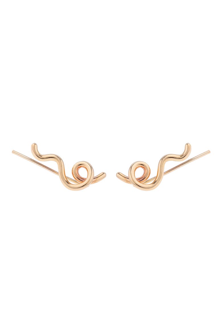 Mini Wow Ear Crawlers, Main, color, GOLD