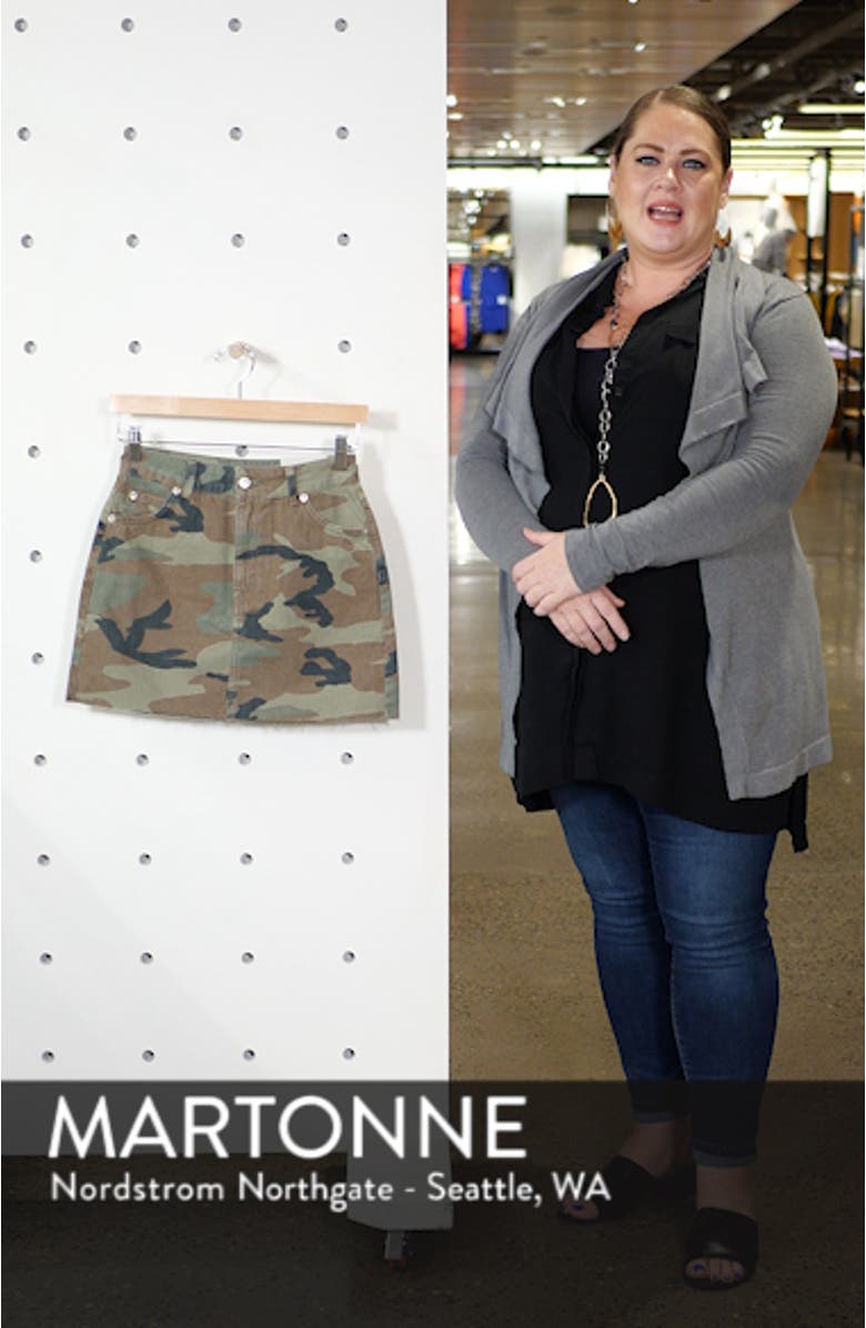 Camouflage Denim Skirt, sales video thumbnail