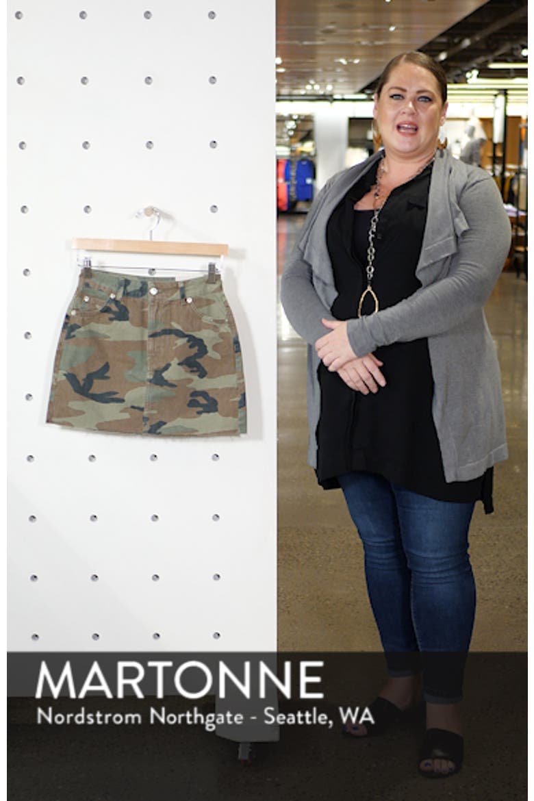 Camouflage Denim Skirt video