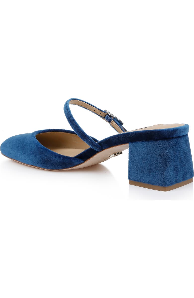 Badgley Mischka Collection Valarie Mary Jane Mule, Alternate, color, Blue Velvet