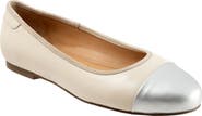 Trotters Clara Cap Toe Flat