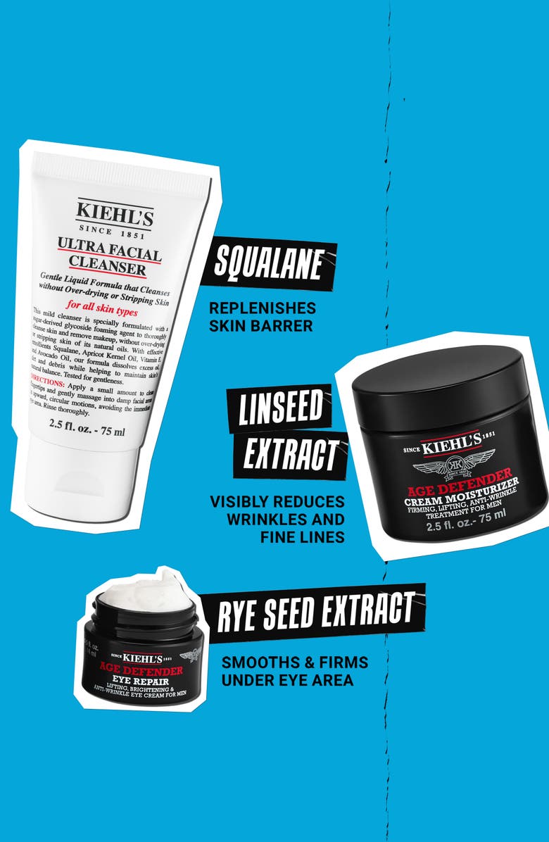 Kiehl's Since 1851 Men's Age Defending Skin Care Gift Set $117 Value, Alternate, color,