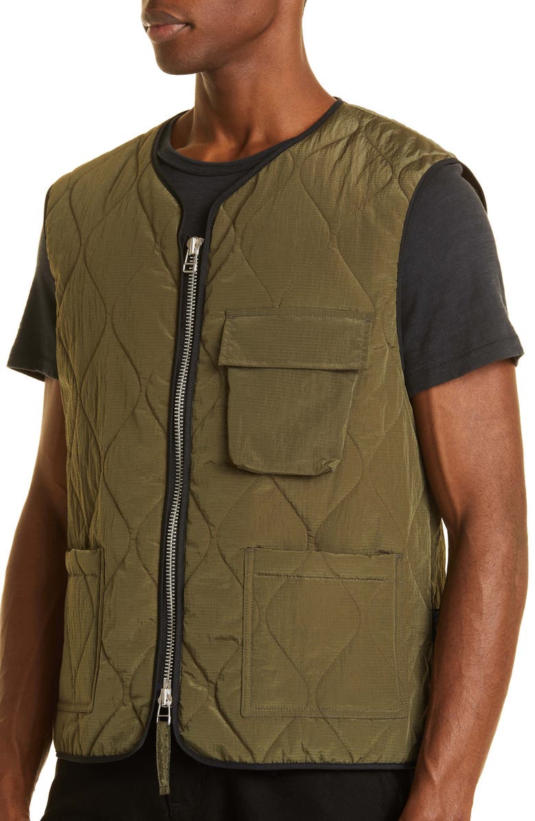 Mackintosh Water Repellent Quilted Nylon Vest, Alternate, color,