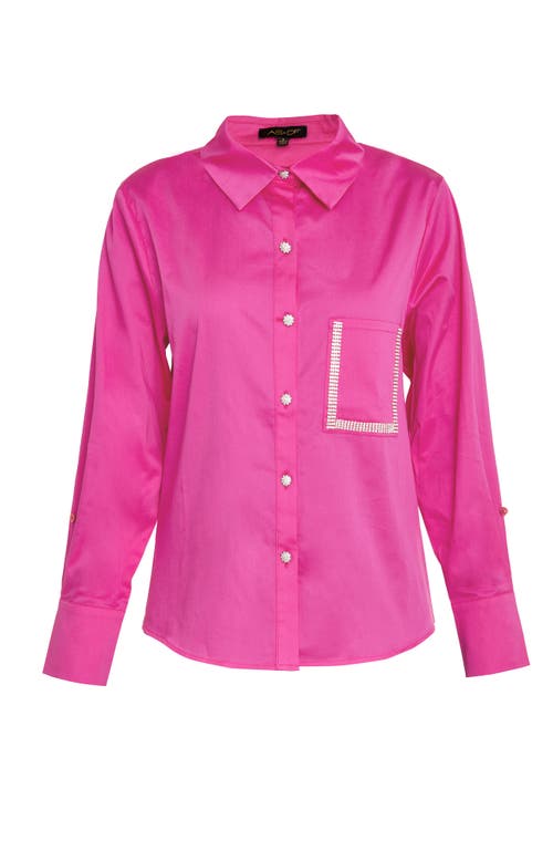 As By Df Valentina Blouse In Magenta