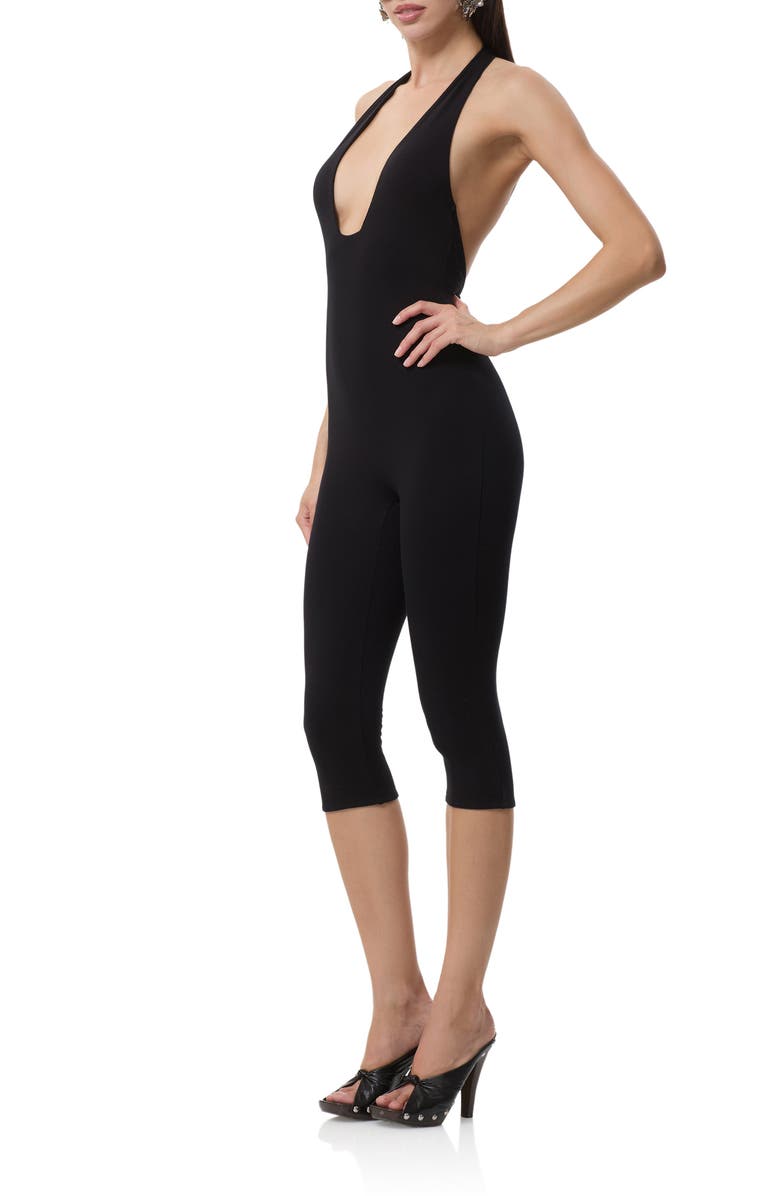 AFRM Lilibet Crop Jumpsuit, Alternate, color, Noir