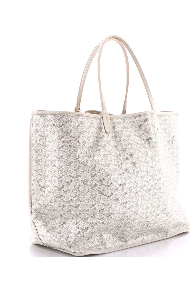 Pre-Owned Goyard Anjou Reversible Tote Coated Canvas GM, Alternate, color, White