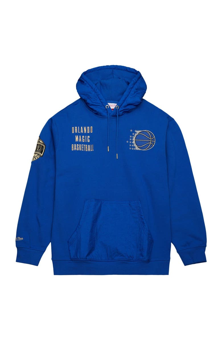 Mitchell & Ness Men's Mitchell & Ness Blue Orlando Magic Team OG 2.0 Vintage Logo Fleece Pullover Hoodie, Alternate, color, Blue