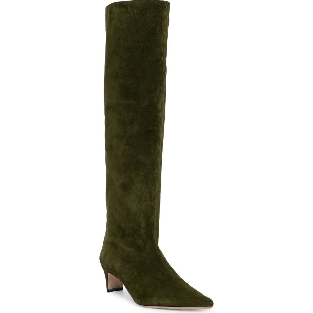 Staud Wally Suede Patchwork Tall Boots