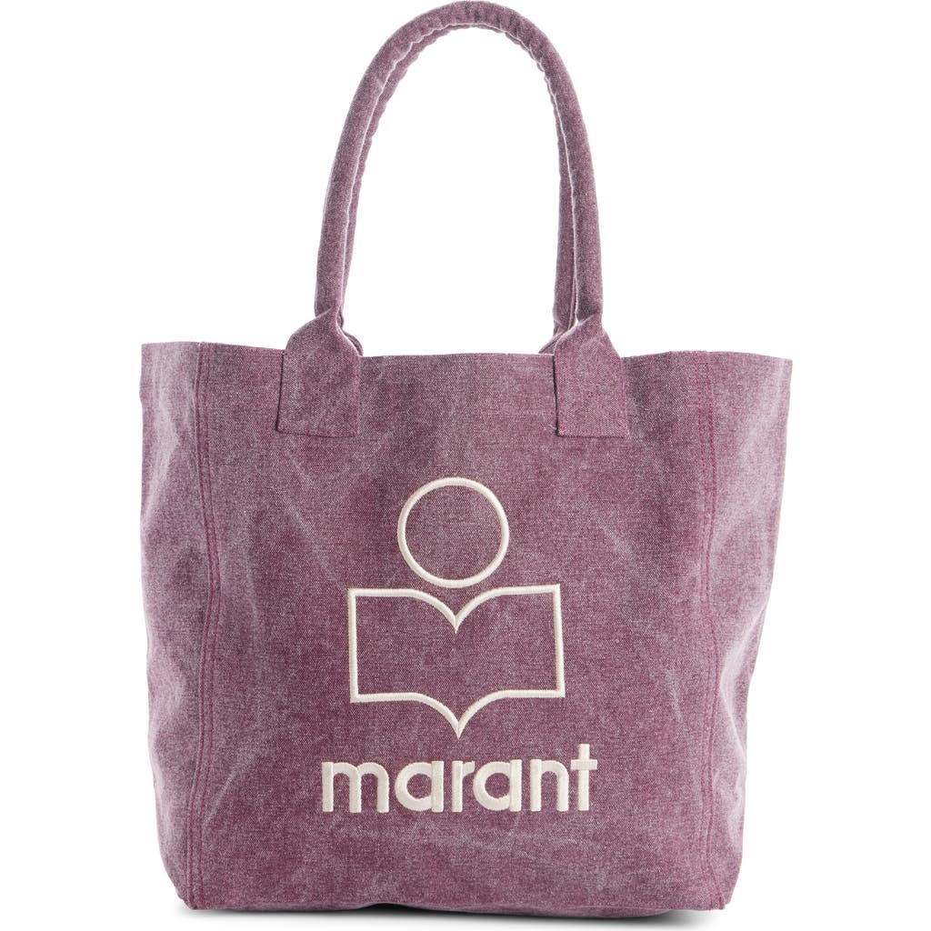 Isabel Marant Small Yenky Canvas Tote In Purple