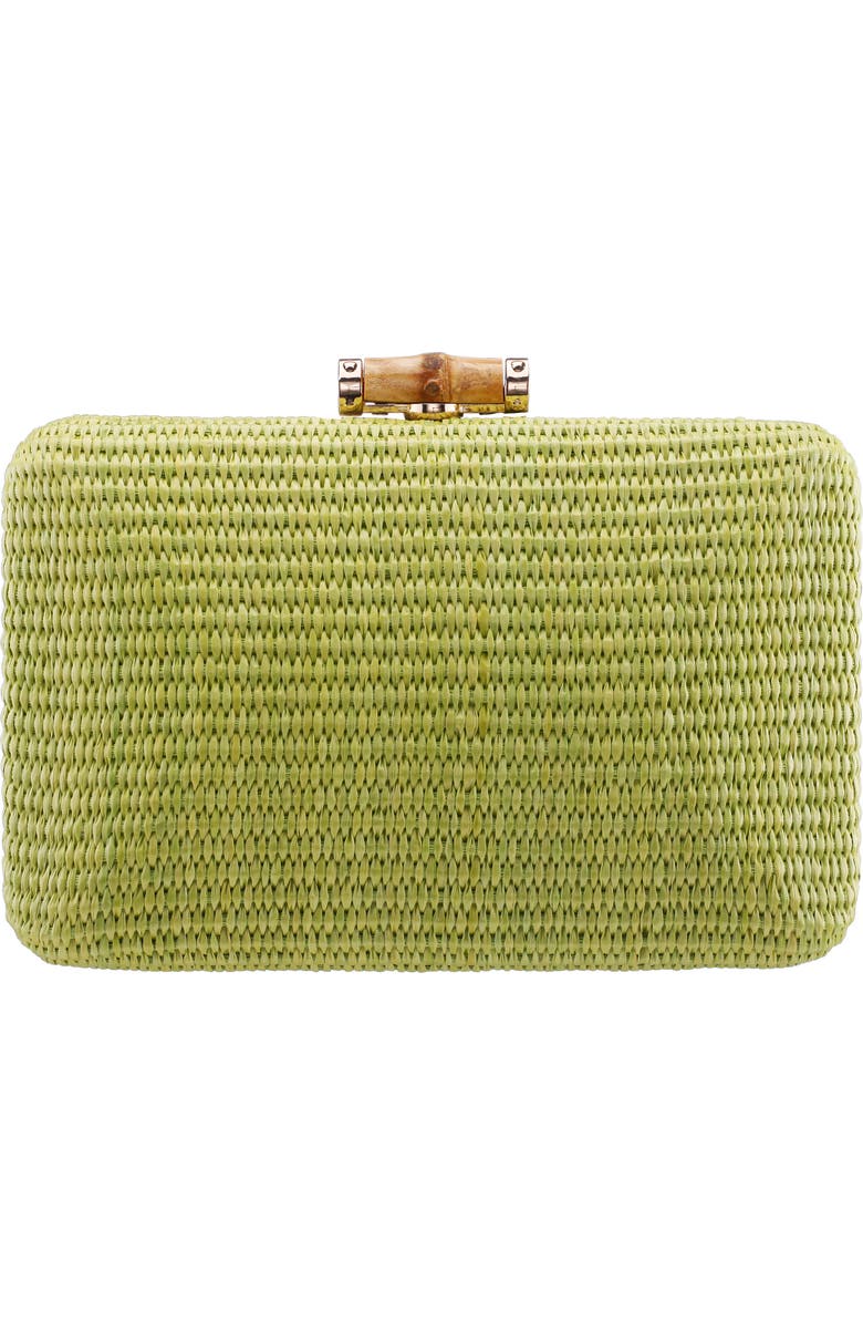 Nina Malia Frame Clutch, Main, color, Lime