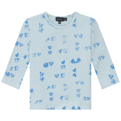 Faded Art Long Sleeve Crew Neck Top (Little Kid & Big Kid)