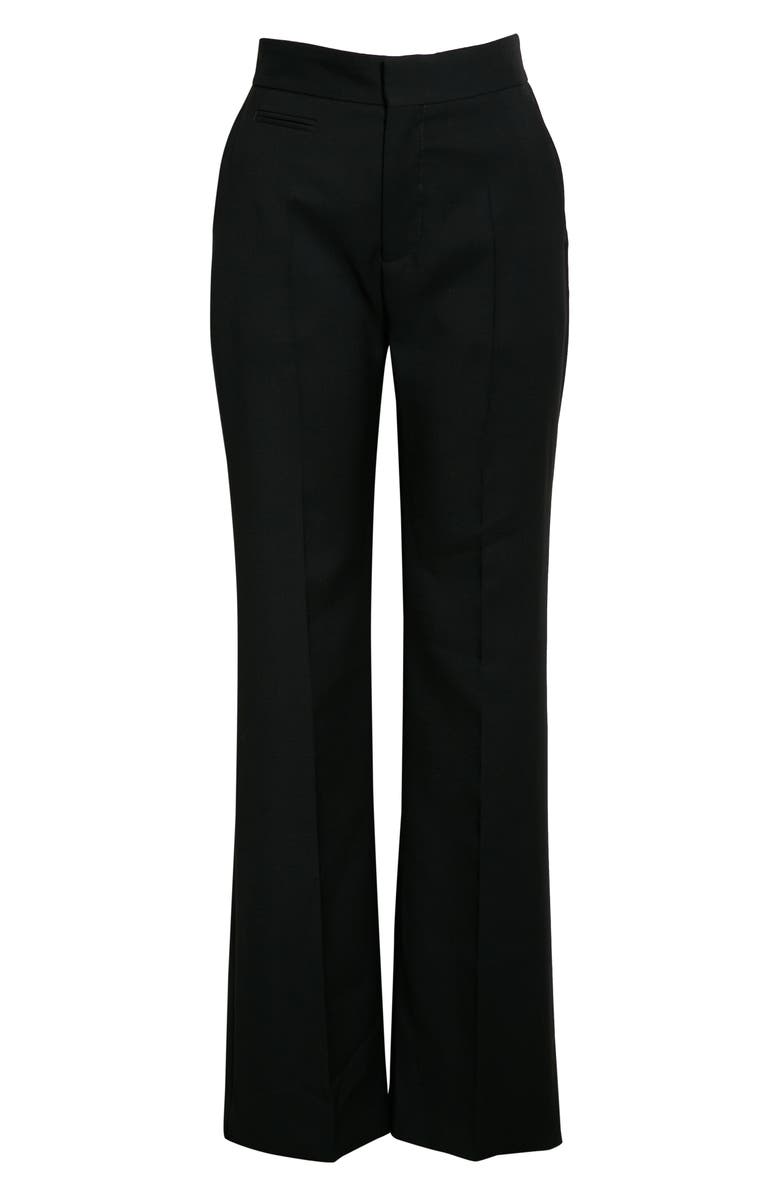 Ambush High Waist Flare Leg Wool Pants, Alternate, color, 
