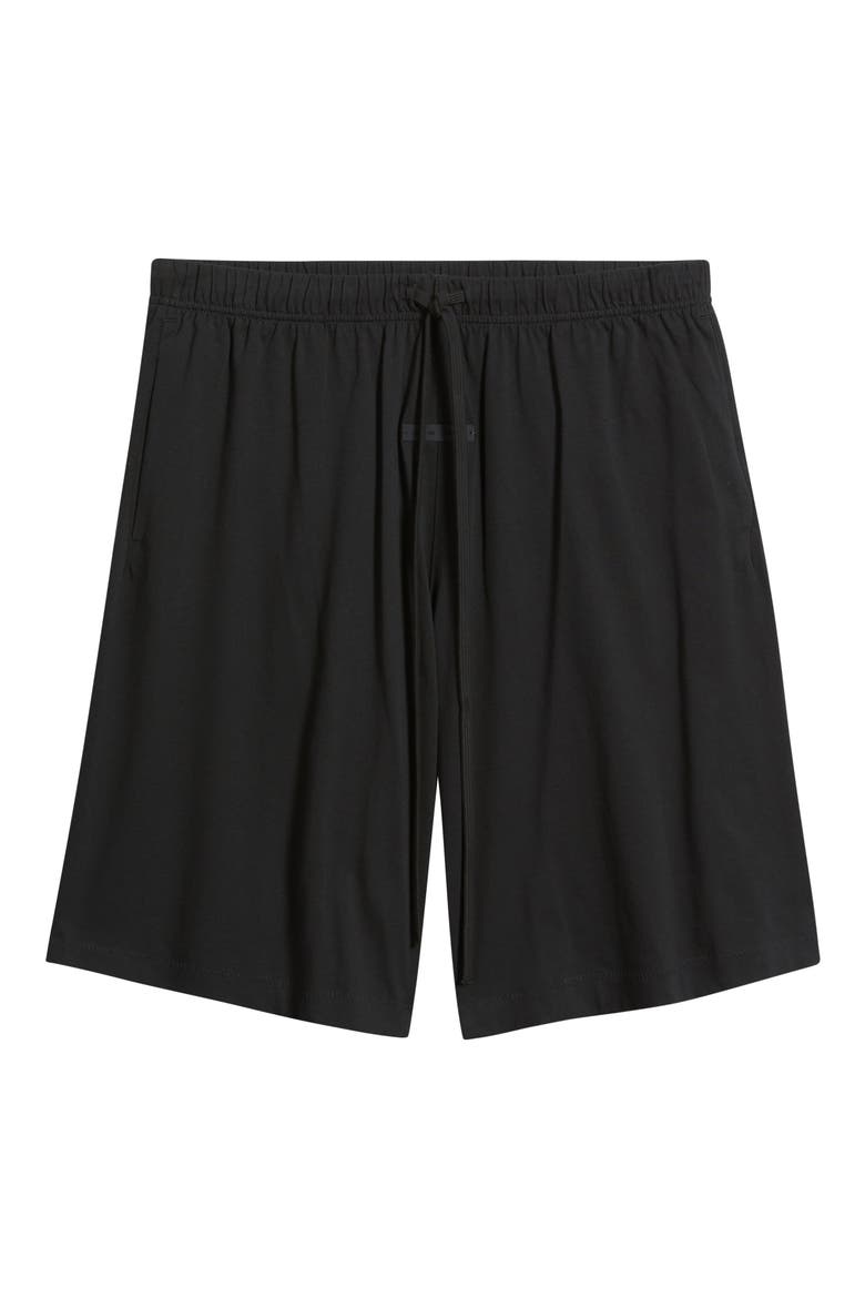 Jersey Basketball Sweat Shorts, Alternate, color, JET BLACK