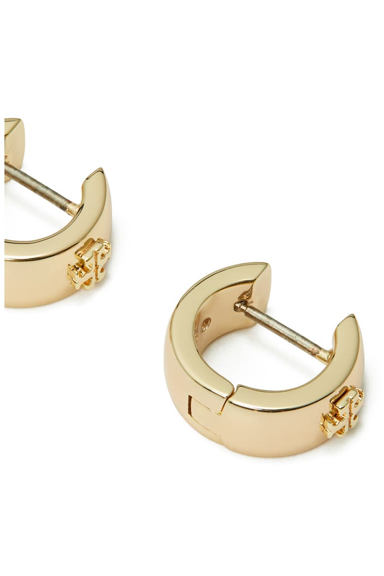 Icon Huggie Earrings, Alternate, color, TORY GOLD