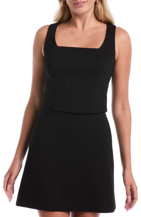 Waffle Knit Bustier Top