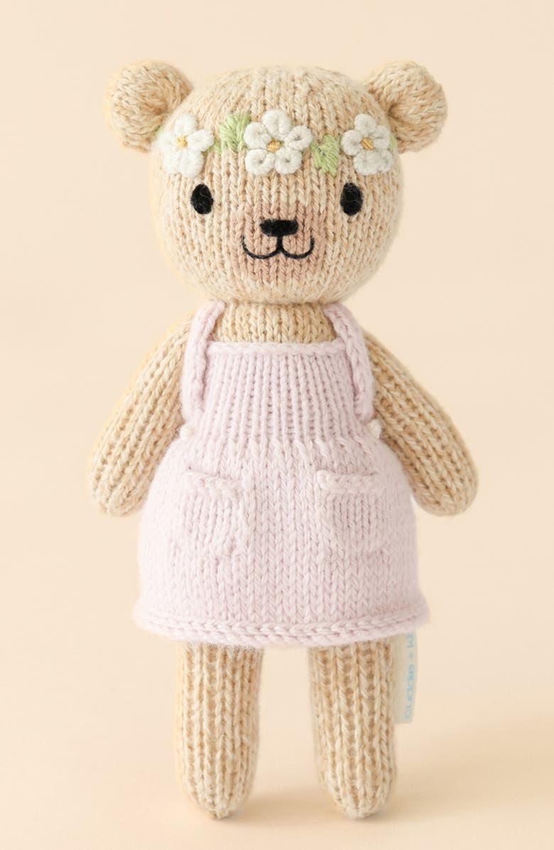 cuddle+kind Tiny Olivia The Honey Bear & Tiny House, Alternate, color, Brown