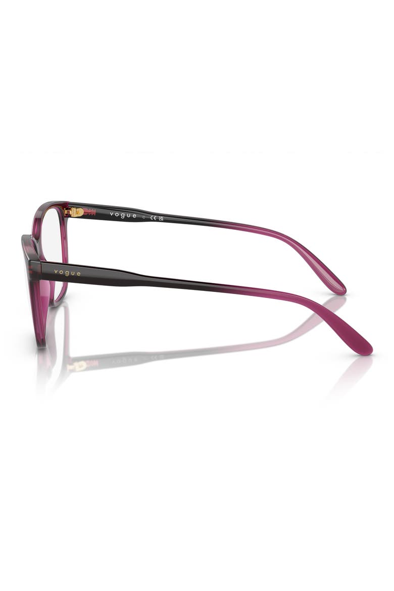 51mm Pillow Optical Glasses, Alternate, color, DARK RED