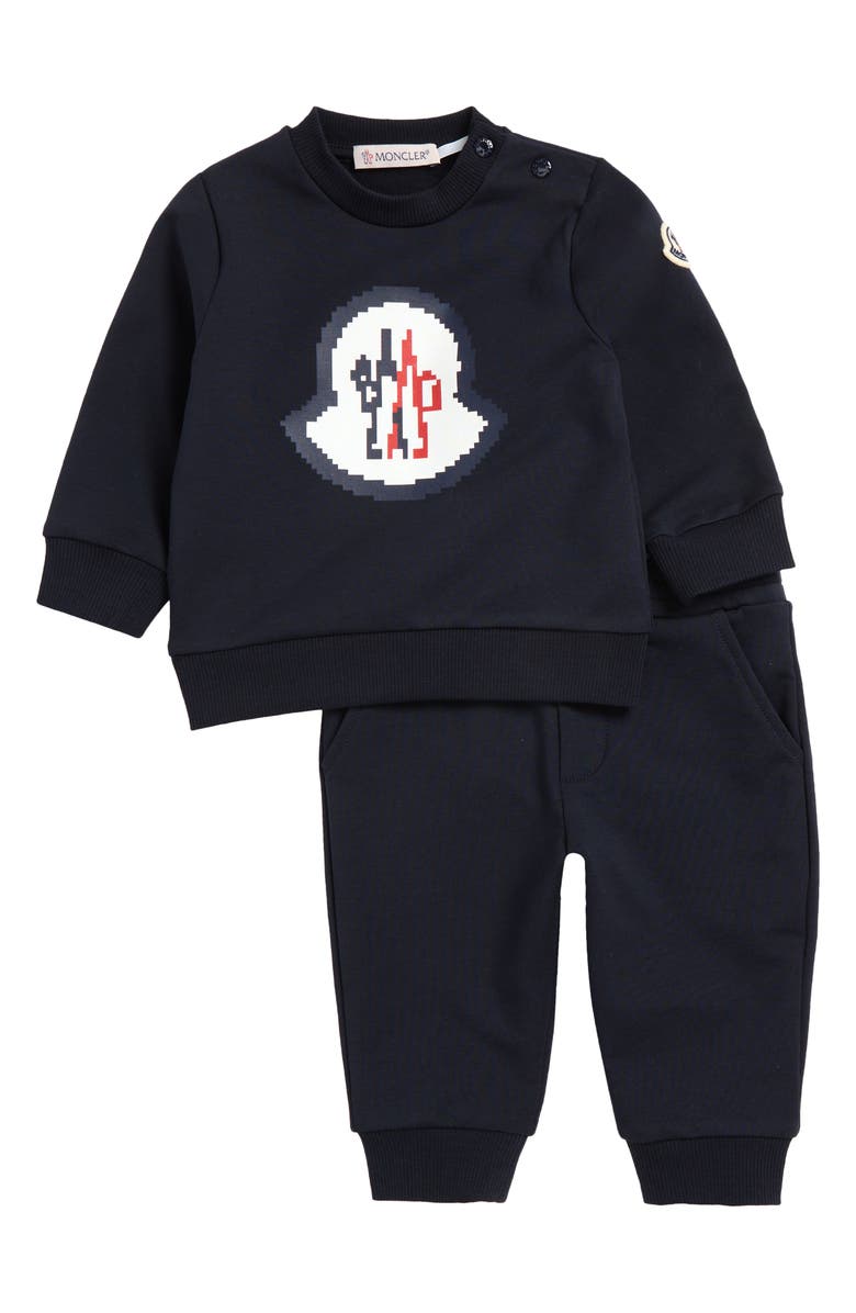 Moncler Kids' Logo Graphic Sweatshirt & Sweatpants Set, Main, color,